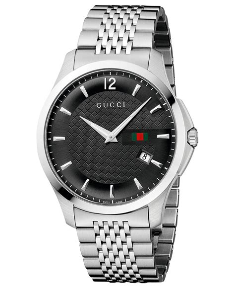 gucci watch with a black face